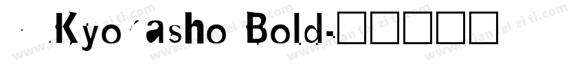 YuKyokasho Bold字体转换